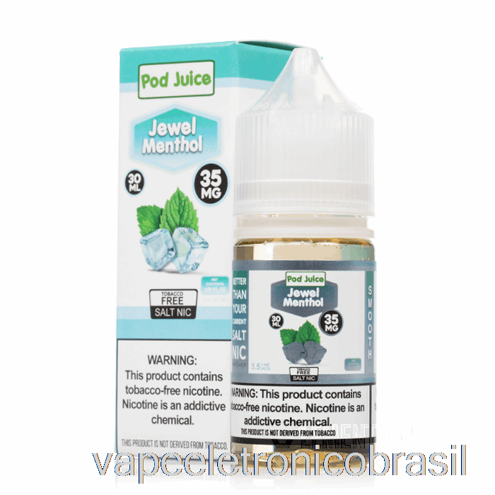 Vape Eletronico Jóia Mentol - Suco De Vagem - 30ml 20mg